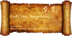 Iványi Veronika névjegykártya