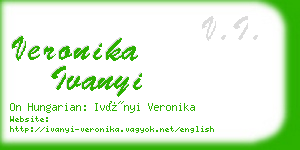 veronika ivanyi business card